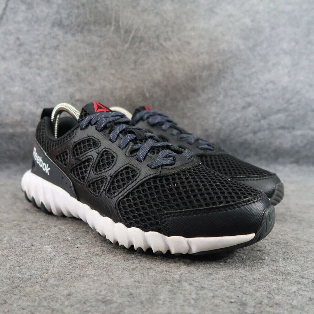 Reebok Shoes Kids 5.5 Athletic Sneaker Twistform Blaze Lace Up Comfort Black Low